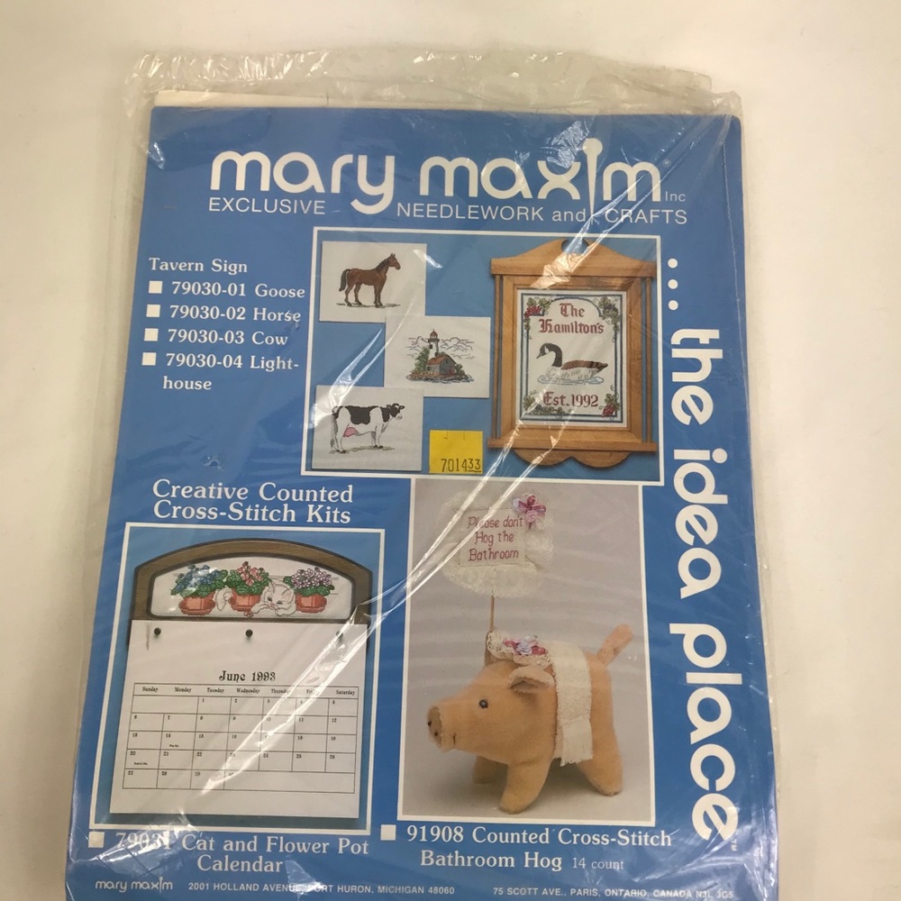 New Mary Maxim Needlepoint Kit Goose Pattern